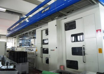 Installation en rattrapage et fourniture d'une presse flexo, 8 couleurs, d'occasion