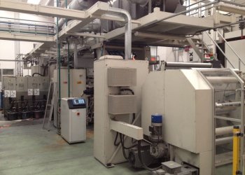 Fourniture clés en main d'une machine d'impression flexographique, sans engrenage, de marque Schiavi, d'occasion