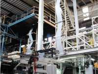 Sale and relocation of used Macchi 3 layer blown film extrusion line
