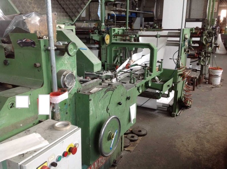 Satchel Machine MANZONI SERIANA 31 / Flat Bottom Paper flat satchel making machine ...