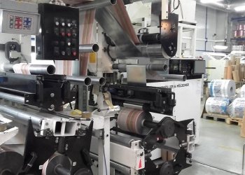 WINDMÖLLER & HÖLSCHER SOLOFLEX Flexo central drum printing press 8 colors