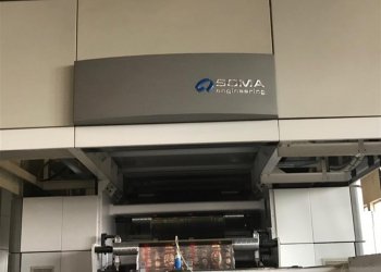 SOMA SOMAFLEX MIDI II Flexo central drum printing press 8 colors