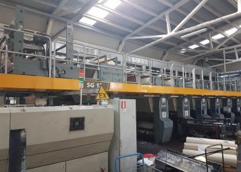SCHIAVI SG 12 SUPER Rotogravure printing machine 8 colors