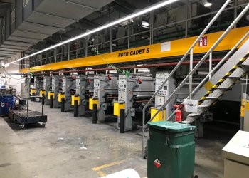 SCHIAVI Roto Cadet S Tiefdruck maschine 8 farben