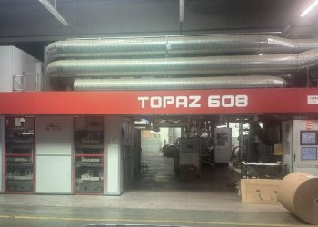 UTECO TOPAZ 608 flexo printing machine 6 colors