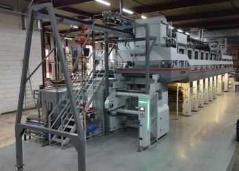 BOBST ROTOMEC 4003 1000/350/C Maquina de grabado 7 colores