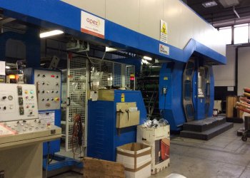 UTECO EMERALD 825 -- 8+1 Flexo printer 9 colors