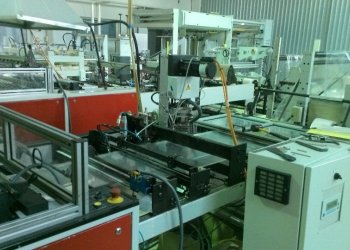 HUDSON SHARP MS 750 Bag making machine Side welds // Film bag making ...