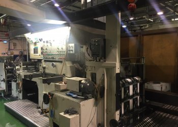 BOBST ROTOMEC LEMANIC 1150  GRAVURE + INLINE FLAT BED DIE CUTTER Maquina de grabado 8 colores