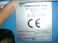 CAVALLERI CT 15 Syncro sheeter