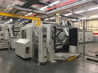 BOBST ROTOMEC 700F linea di accoppiamento per estrusione