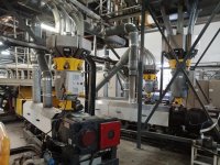 3 layers DOLCI COEX 90/120/90 blown film extruder