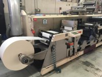 NILPETER MO4 narrow web flexo printing machine