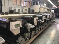 NILPETER MO4 narrow web flexo printing machine