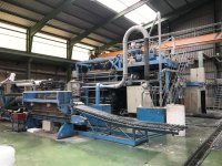 3 couches COLINES Air bubble line Machine de extrusion de film cast