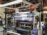 1 layers KUNG HSING KS-MH50+55/380V- 50HZ blown film extruder