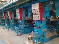 BHS Model T-800 Rotogravure printing machine 7 colors