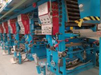 BHS Model T-800 Rotogravure printing machine 7 colors