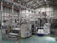 3 couches SML with MDO stretching Machine de extrusion de film cast